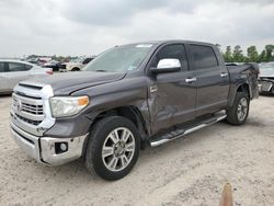 Salvage cars for sale at Houston, TX auction: 2014 Toyota Tundra Crewmax Platinum