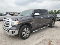 Salvage cars for sale from Copart Houston, TX: 2014 Toyota Tundra Crewmax Platinum