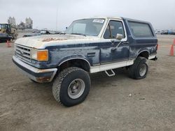 Ford Bronco salvage cars for sale: 1988 Ford Bronco U100