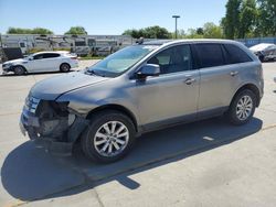 Salvage cars for sale at Sacramento, CA auction: 2008 Ford Edge Limited
