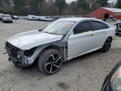 Salvage cars for sale at Mendon, MA auction: 2018 Honda Accord Sport