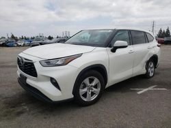 Salvage cars for sale at Rancho Cucamonga, CA auction: 2020 Toyota Highlander L