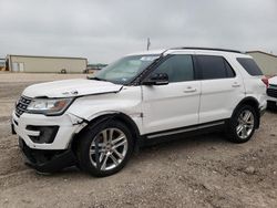 Salvage cars for sale at Temple, TX auction: 2016 Ford Explorer XLT