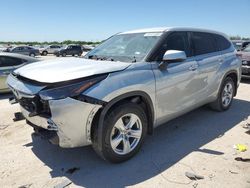 Salvage cars for sale at San Antonio, TX auction: 2022 Toyota Highlander L