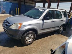 Honda CR-V LX salvage cars for sale: 2002 Honda CR-V LX