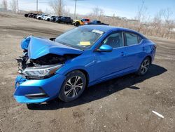 Salvage cars for sale from Copart Montreal Est, QC: 2020 Nissan Sentra SV