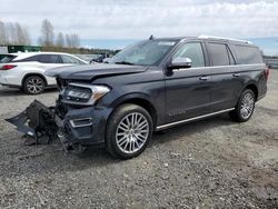 Salvage cars for sale from Copart Arlington, WA: 2022 Ford Expedition Max Platinum