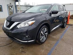 Salvage cars for sale at Pekin, IL auction: 2016 Nissan Murano S