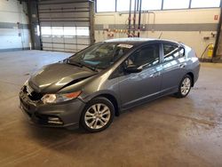 Salvage cars for sale at Wheeling, IL auction: 2013 Honda Insight EX