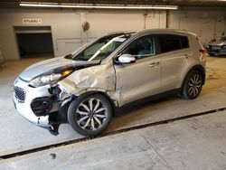 Salvage cars for sale from Copart Wheeling, IL: 2017 KIA Sportage EX