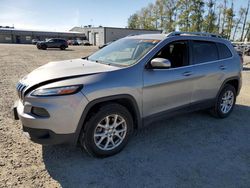 Salvage cars for sale from Copart Arlington, WA: 2015 Jeep Cherokee Latitude