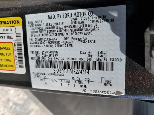2018 Ford Fusion SE Hybrid