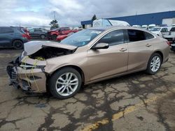 2018 Chevrolet Malibu LT en venta en Woodhaven, MI