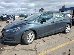Salvage cars for sale at Woodhaven, MI auction: 2018 Chevrolet Cruze LT