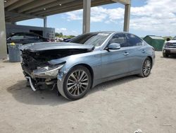 Salvage cars for sale from Copart West Palm Beach, FL: 2020 Infiniti Q50 Pure