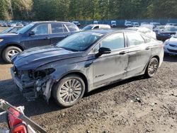 Salvage cars for sale at Graham, WA auction: 2015 Ford Fusion SE Hybrid