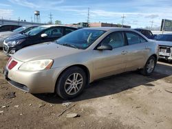 Salvage cars for sale at Chicago Heights, IL auction: 2006 Pontiac G6 SE1