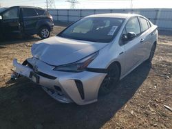 Salvage cars for sale at Elgin, IL auction: 2022 Toyota Prius LE