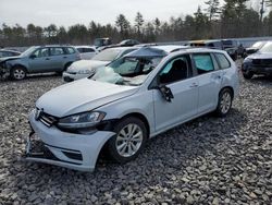 Salvage cars for sale at Windham, ME auction: 2019 Volkswagen Golf Sportwagen S