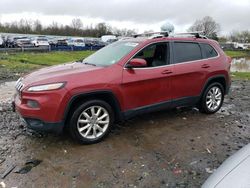Salvage cars for sale at Hillsborough, NJ auction: 2014 Jeep Cherokee Limited