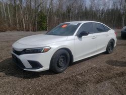 Salvage cars for sale from Copart Bowmanville, ON: 2022 Honda Civic Sport