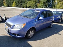 Salvage cars for sale from Copart Arlington, WA: 2009 Chevrolet Aveo LS