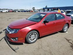 Salvage cars for sale from Copart Woodhaven, MI: 2010 Ford Fusion S