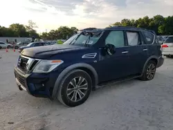 Salvage cars for sale at Ocala, FL auction: 2018 Nissan Armada SV