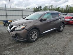 Salvage cars for sale at Lumberton, NC auction: 2015 Nissan Murano S