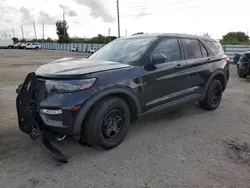 Salvage cars for sale at Miami, FL auction: 2020 Ford Explorer Police Interceptor