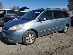 Salvage cars for sale at Arlington, WA auction: 2004 Toyota Sienna XLE