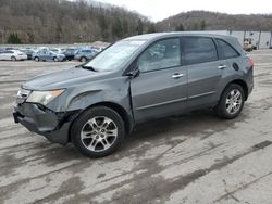 Salvage cars for sale at Ellwood City, PA auction: 2007 Acura MDX