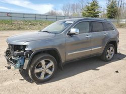 Salvage cars for sale from Copart Davison, MI: 2013 Jeep Grand Cherokee Overland