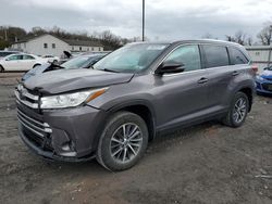 Salvage cars for sale at York Haven, PA auction: 2019 Toyota Highlander SE
