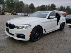 Salvage cars for sale at Mendon, MA auction: 2017 BMW 530 XI