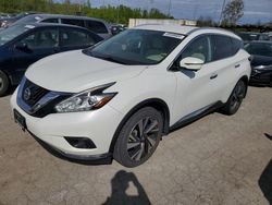 Salvage cars for sale at Bridgeton, MO auction: 2016 Nissan Murano S