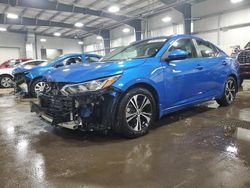 Salvage cars for sale at Ham Lake, MN auction: 2021 Nissan Sentra SV