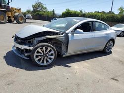 Salvage cars for sale from Copart San Martin, CA: 2018 Tesla Model 3