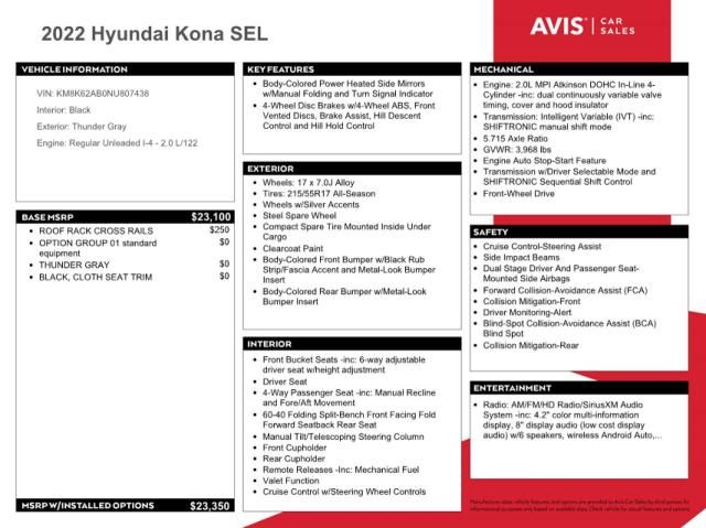 2022 Hyundai Kona SEL