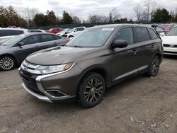 Mitsubishi Outlander salvage cars for sale: 2017 Mitsubishi Outlander ES