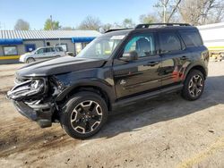 Vehiculos salvage en venta de Copart Wichita, KS: 2023 Ford Bronco Sport Outer Banks