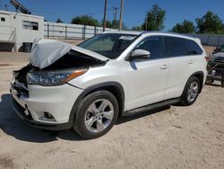 Salvage cars for sale at Oklahoma City, OK auction: 2014 Toyota Highlander Limited