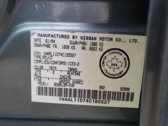 2004 Nissan Altima Base