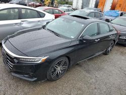 Honda Accord Touring salvage cars for sale: 2021 Honda Accord Touring