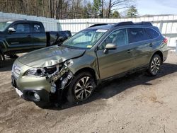 Salvage cars for sale at Center Rutland, VT auction: 2017 Subaru Outback 2.5I Limited