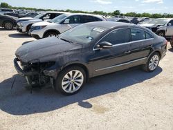 Salvage cars for sale at San Antonio, TX auction: 2012 Volkswagen CC Sport