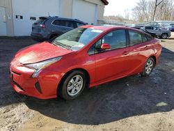 Salvage cars for sale at Center Rutland, VT auction: 2016 Toyota Prius