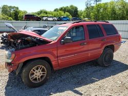 Jeep salvage cars for sale: 2004 Jeep Grand Cherokee Laredo