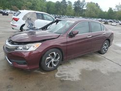 Honda Accord LX Vehiculos salvage en venta: 2017 Honda Accord LX