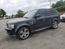 Salvage cars for sale from Copart San Martin, CA: 2011 Land Rover Range Rover Sport LUX